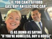 If you can’t afford gas, buy an electric car – False